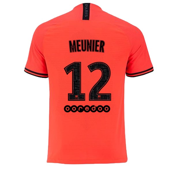 JORDAN Camiseta Paris Saint Germain NO.12 Meunier 2ª 2019/20 Naranja